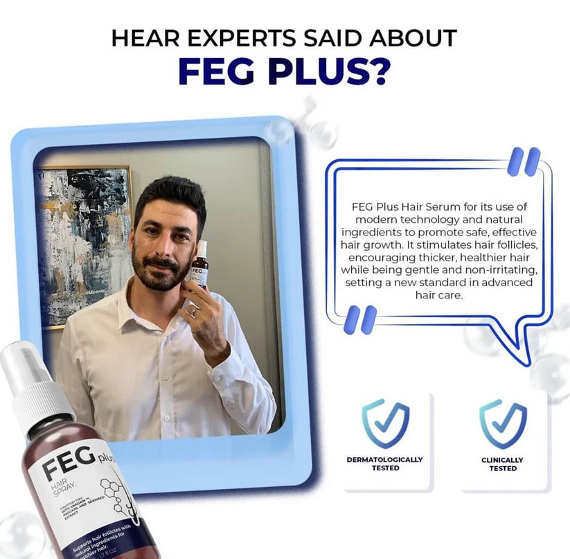 FEG Plus Hair Growth Spray 50ml | Anti-Hair Loss & Regrowth Solution