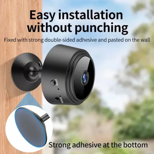 SPY A9 1080P to 4k HD Magnetic WiFi Mini Camera | Wireless Security Camera with Night Vision & HDSF App Support