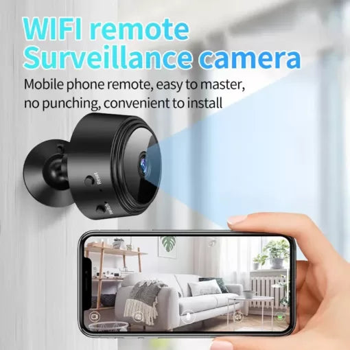 SPY A9 1080P to 4k HD Magnetic WiFi Mini Camera | Wireless Security Camera with Night Vision & HDSF App Support