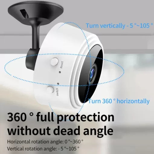 SPY A9 1080P to 4k HD Magnetic WiFi Mini Camera | Wireless Security Camera with Night Vision & HDSF App Support